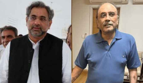 Asif Ali Zardari and Shahid khaqan Abbasi